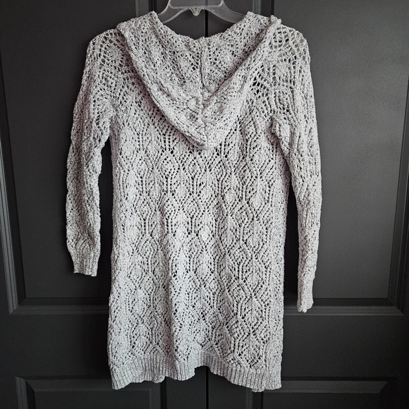 Kendall & Kylie Open Front Hooded Cardigan Sz Med - Picture 3 of 6
